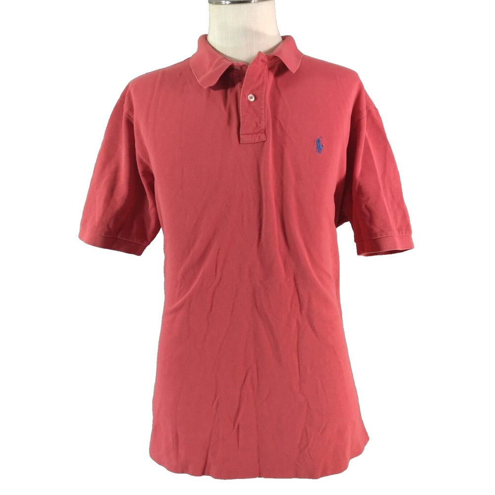 Polo Ralph Lauren Polo Men 2XL Red Short Sleeve Classic Pony Logo Cotton Casual